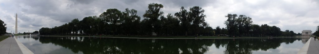 Reflecting pool de Washington à Lincoln