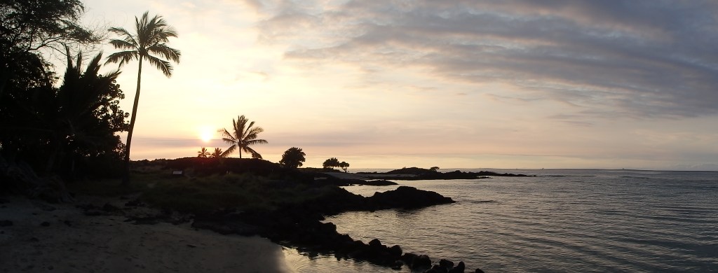 Une plage bien calme