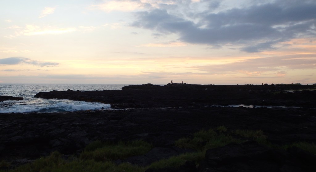 Pêcheurs au coucher de soleil