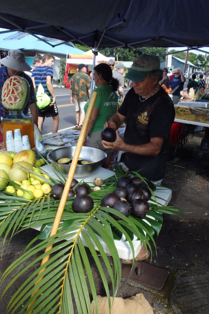 Atelier guacamole au festival du café parce que c'est ça la passion lilikoi