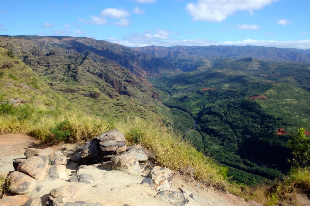 Waimea canyon au bord de la route