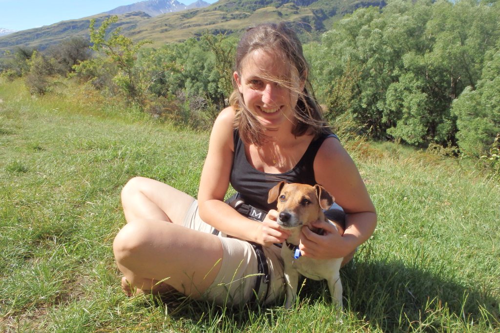 Scooter et moi à l'escalade