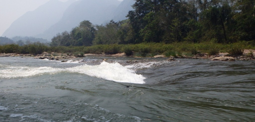 Yes, the boat goes through this.