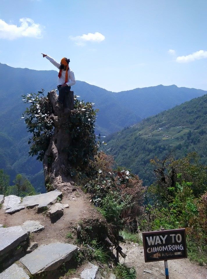 Agni, yoga teacher, showing the way