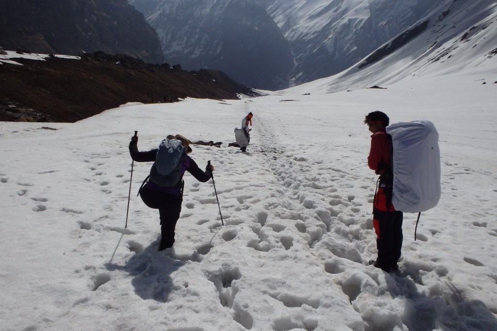 Trying to avoid the holes