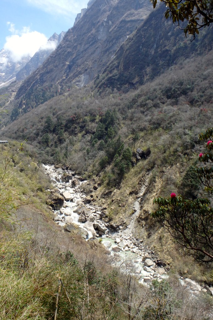 Red dots on the landscape