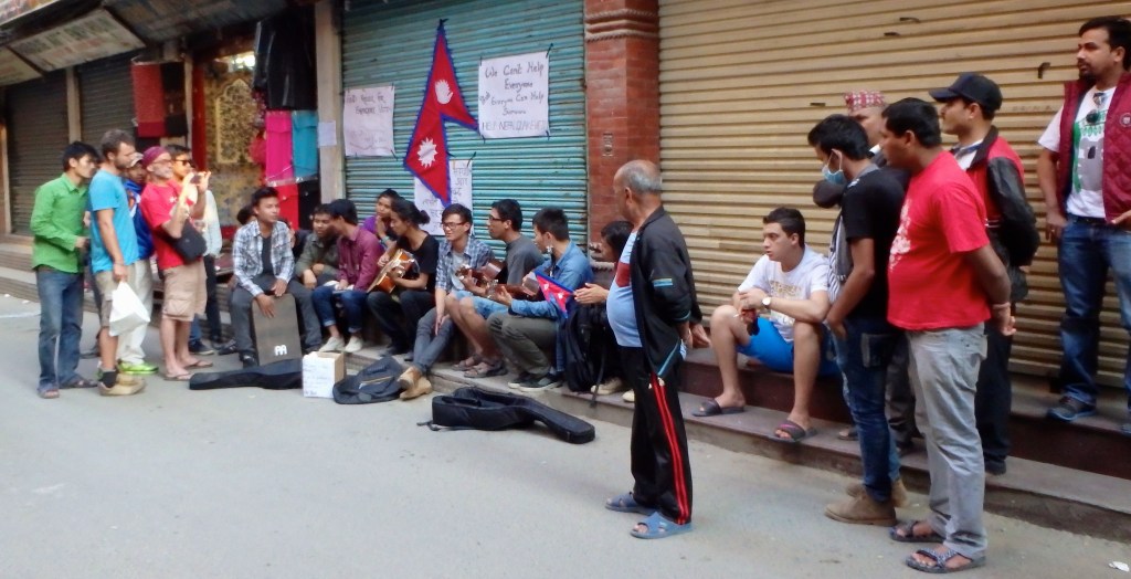 Katmandu's fund raising in the streets