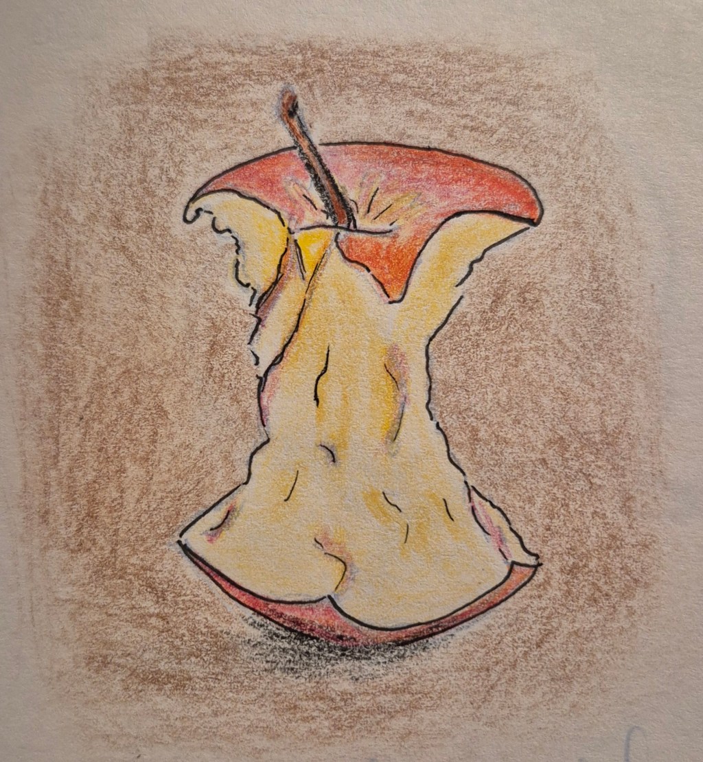 Inktober 2026- jour 1 –&nbsp;Apple